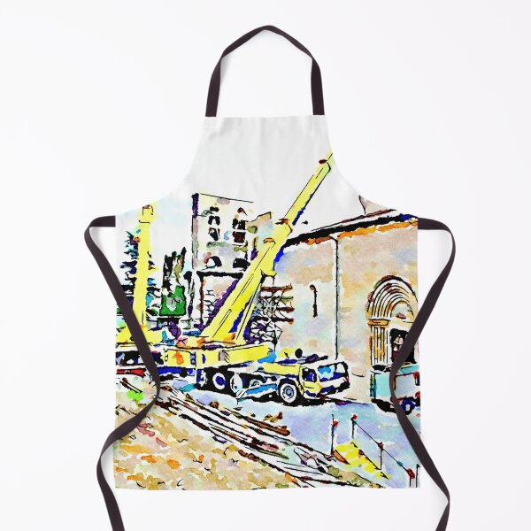 Item preview, L'Aquila: church and yellow cranes designed and sold by Giuseppe Cocco.