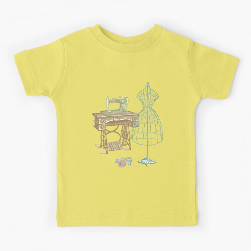 Dressmaker Kit of Dress Form, Sewing Machine and T Kids T-Shirt