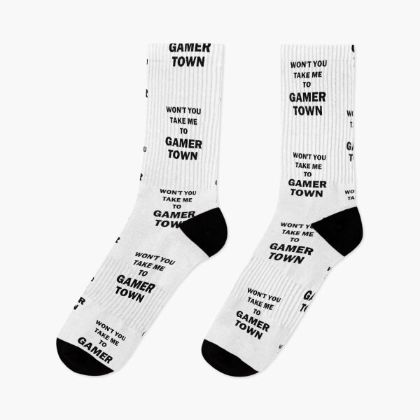 Item preview, Won't You Take Me to Gamer Town Black Text designed and sold by bebopboop.