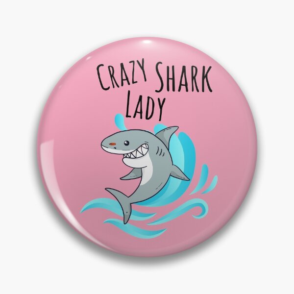 Item preview, Crazy Shark Lady designed and sold by teledesign.