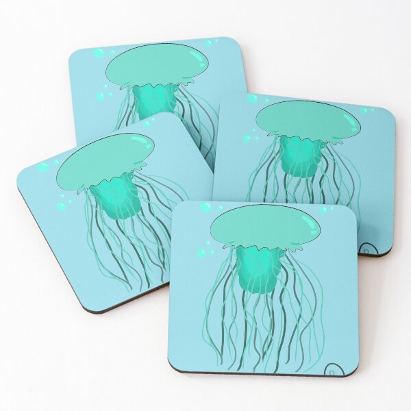 Item preview, Green Blue Jellyfish designed and sold by phantomflame03.