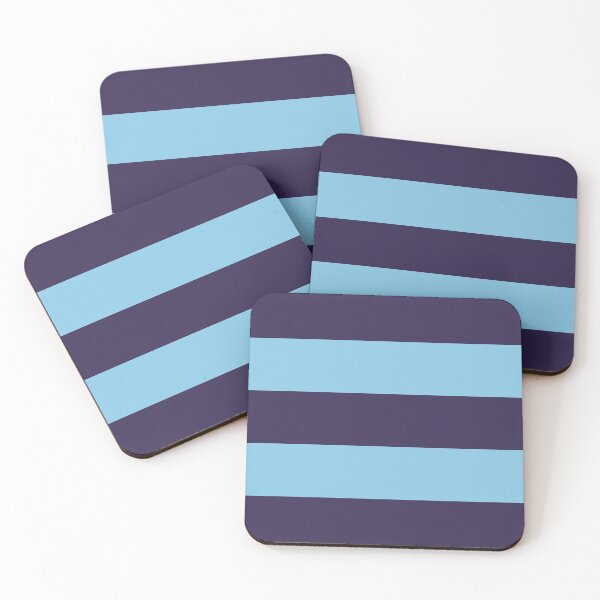Item preview, Large NAVY BLUE and BABY BLUE Horizontal STRIPES designed and sold by RachelMacht.