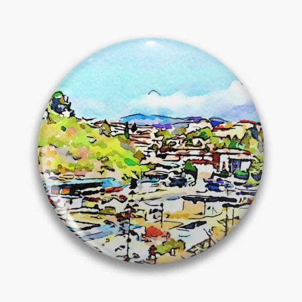 Item preview, L'Aquila: landscape with bus station designed and sold by Giuseppe Cocco.