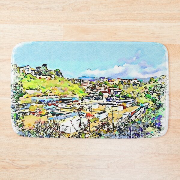 Item preview, L'Aquila: landscape with bus station designed and sold by Giuseppe Cocco.