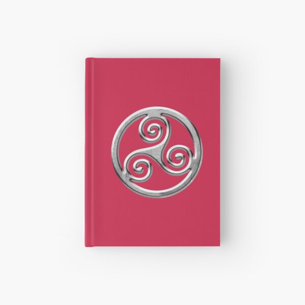 Triskele Metal (Triskell) Brittany symbol Hardcover Journal