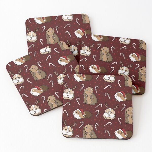 Item preview, Festive Guinea Pigs Pattern Digital Illustration designed and sold by AlmightyClaire.