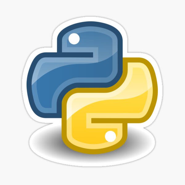 Python logo Sticker