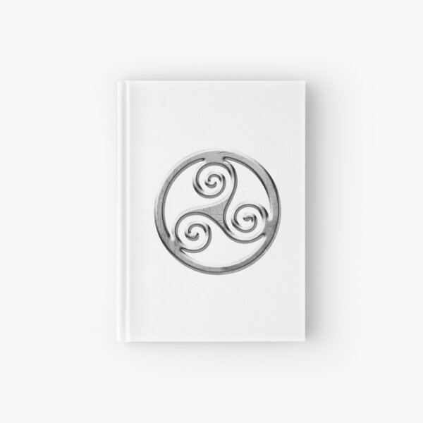Triskele Metal (Triskell) Brittany symbol Hardcover Journal