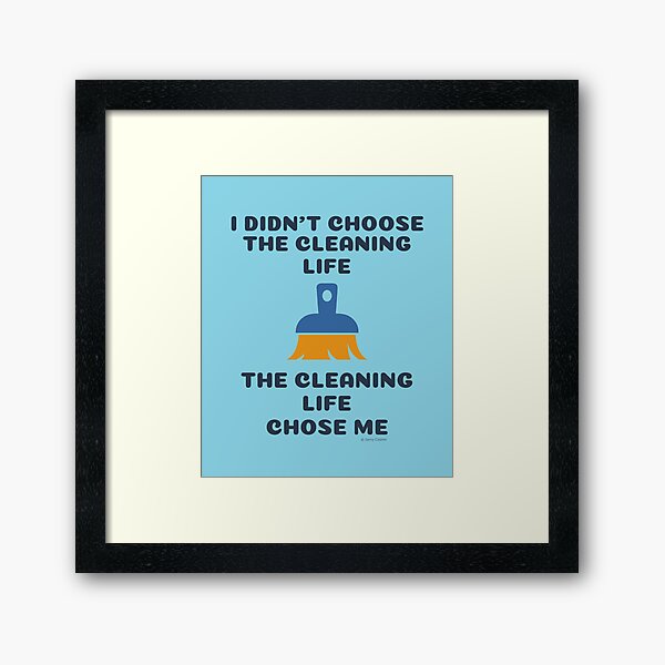 Item preview, The Cleaning Life Broom Housekeeping Cleaning Lady Humor designed and sold by SavvyCleaner.