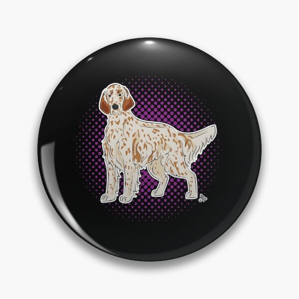Item preview, English Setter Orange Belton COMIC style designed and sold by LeChienArtistiQ.