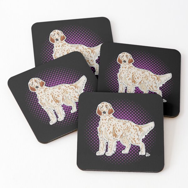 Item preview, English Setter Orange Belton COMIC style designed and sold by LeChienArtistiQ.