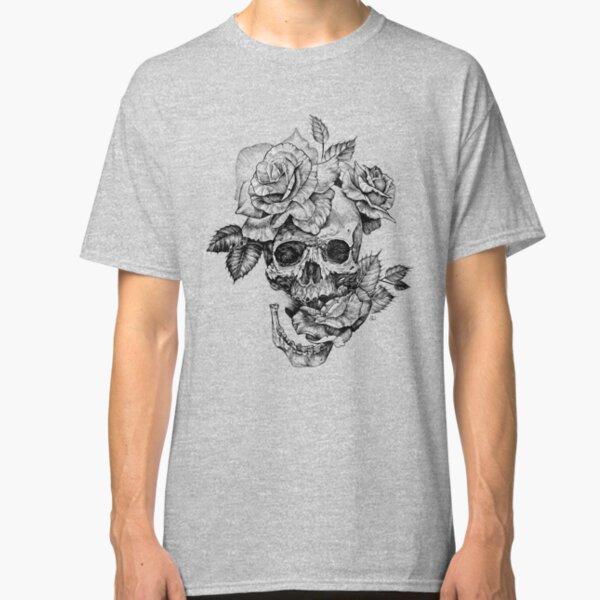 Skull And Roses Classic T-Shirt