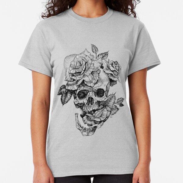 Skull And Roses Classic T-Shirt