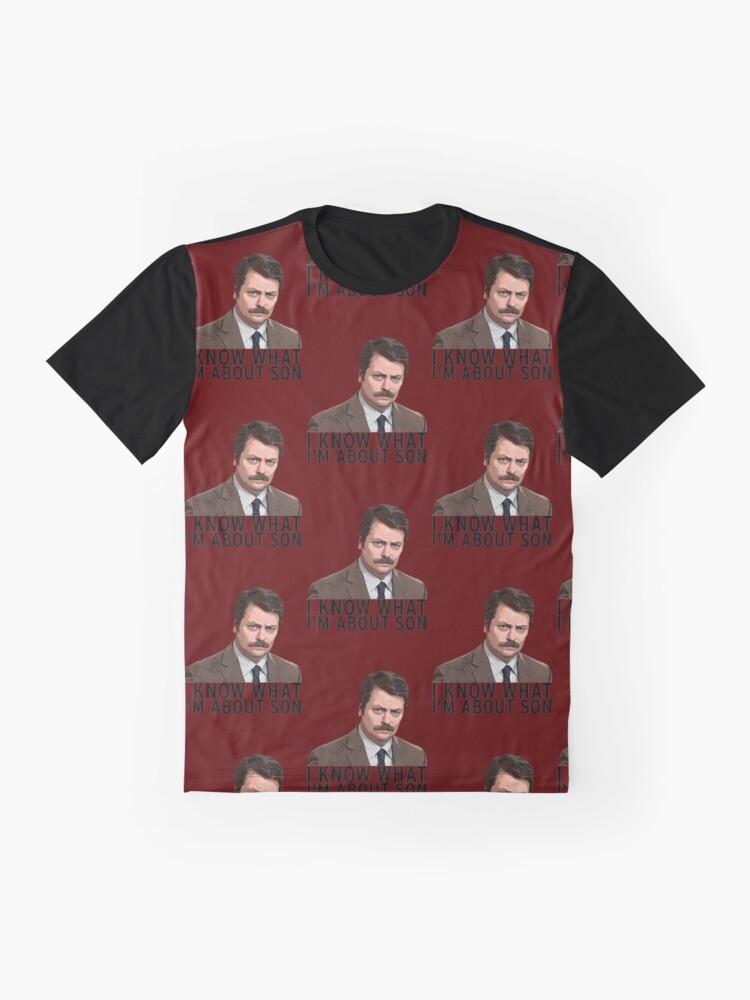 ron swanson tiger woods shirt