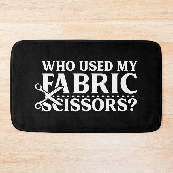 Item preview, Funny Quilting Sewing; Who Used My Fabric Scissors? designed and sold by Charles Brian.