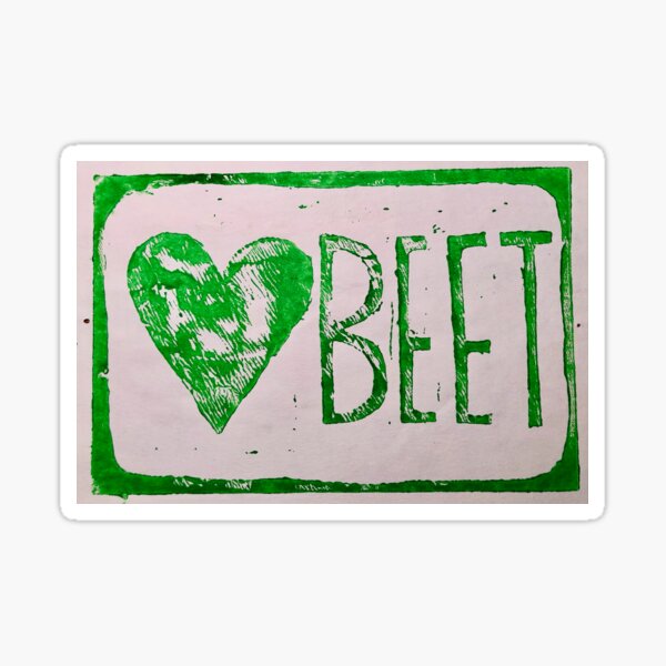 Blockprint <3BEET Sticker