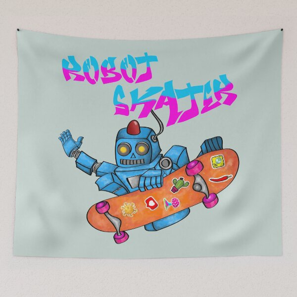 Item preview, skateboarder robot designed and sold by Rodrigodesign.