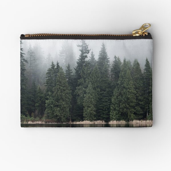 Item preview, White and Green Trees in the fog designed and sold by Niki Pike.