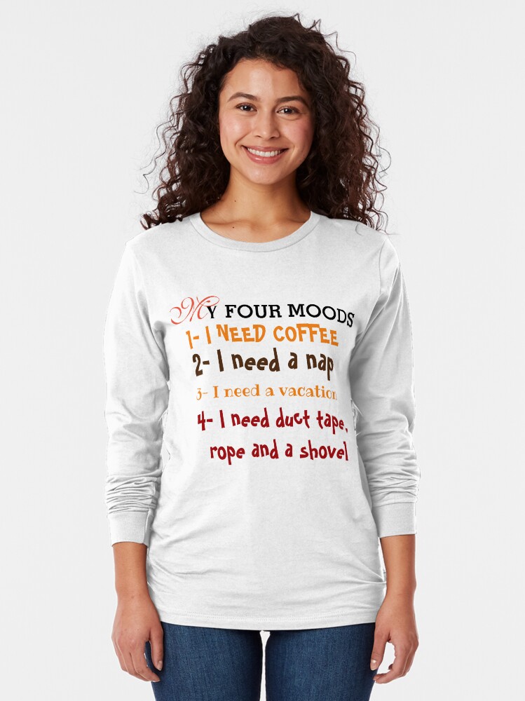 Alternate view of My four moods Long Sleeve T-Shirt