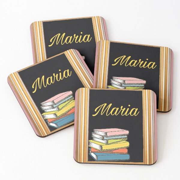 Item preview, Maria loves books designed and sold by Pelikancrazy.