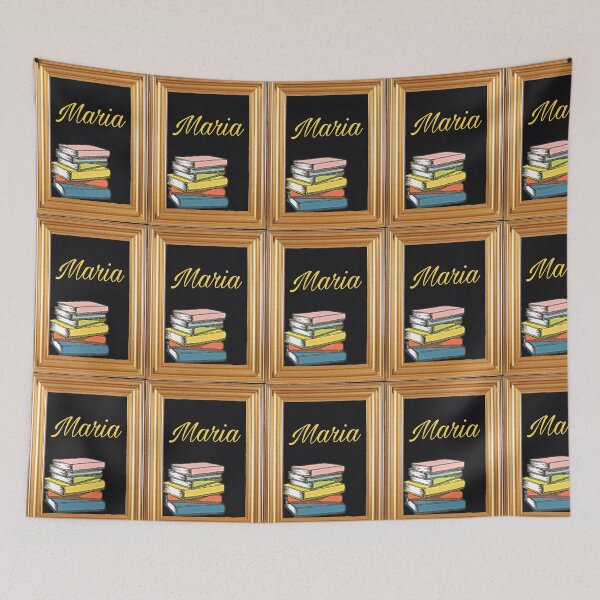 Item preview, Maria loves books designed and sold by Pelikancrazy.