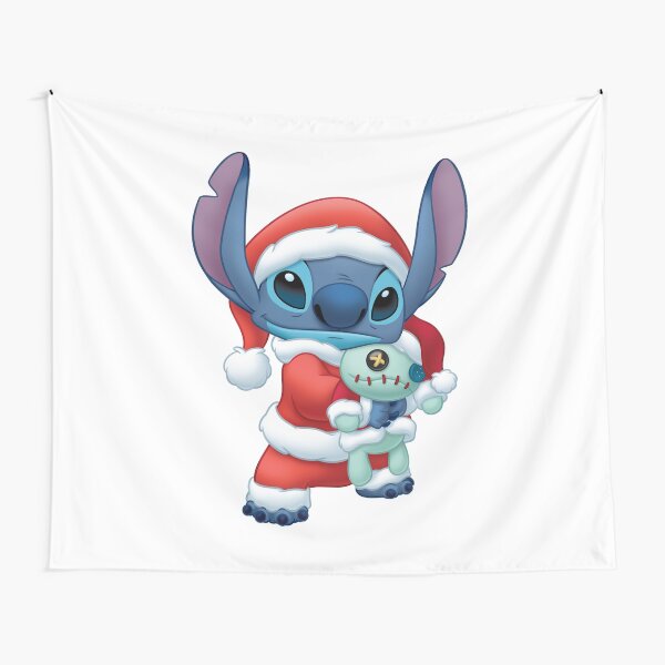 Santa Lilo & Stitch Navidad Tela decorativa