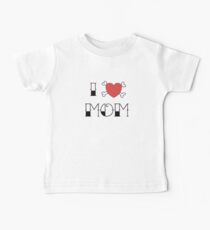 I (Love) Heart Mom Tattoo Baby Tee
