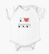 I (Love) Heart Mom Tattoo One Piece - Short Sleeve