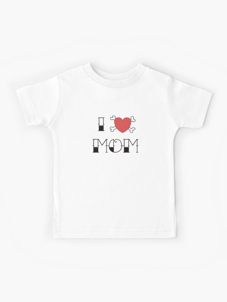 Detroit Tigers I Love Mom Tee Shirt