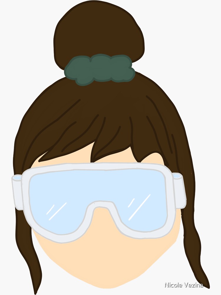 "Lab Science Girl" Sticker for Sale by NicVezina Redbubble