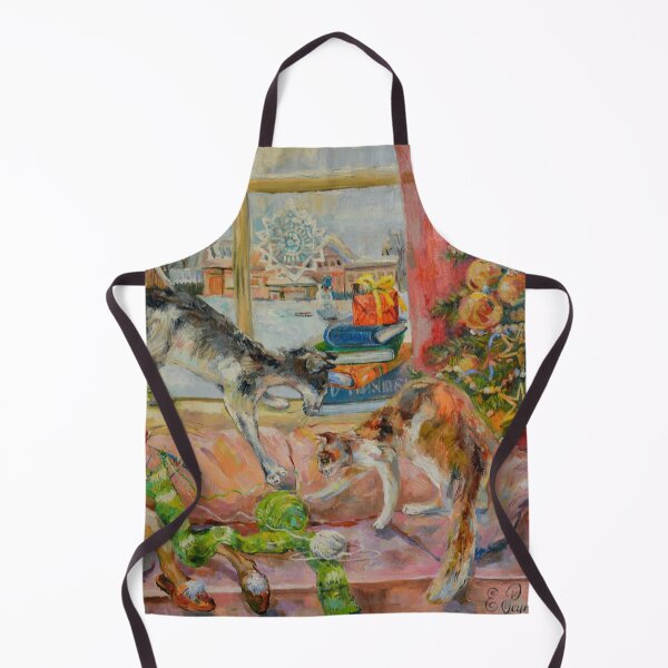 Item preview, Christmas cats. Picture of a festive atmosphere and joy. designed and sold by Elena Reutova.
