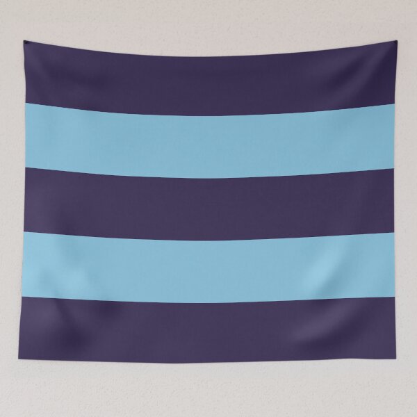 Item preview, Large NAVY BLUE and BABY BLUE Horizontal STRIPES designed and sold by RachelMacht.