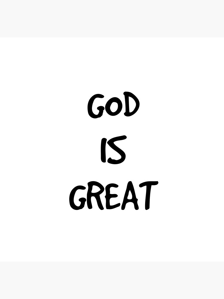 god-is-great-poster-for-sale-by-heavensheroes-redbubble