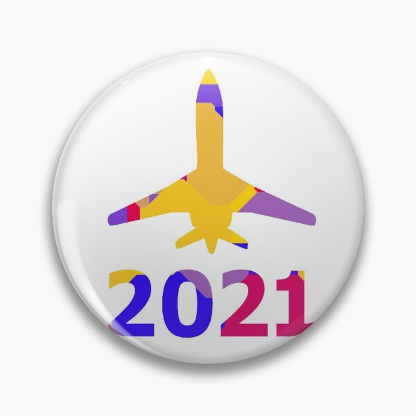 Item preview, Colorful silhouette of a commercial airplane taking off designed and sold by MIRO3D.