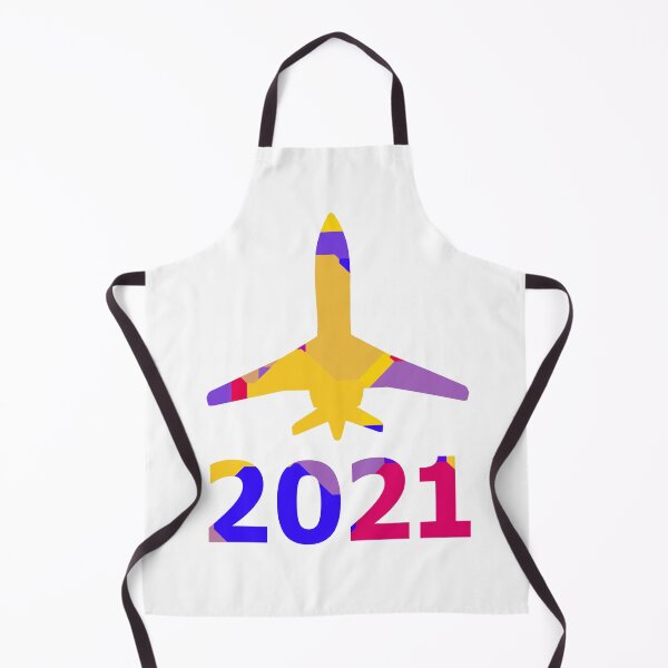 Item preview, Colorful silhouette of a commercial airplane taking off designed and sold by MIRO3D.