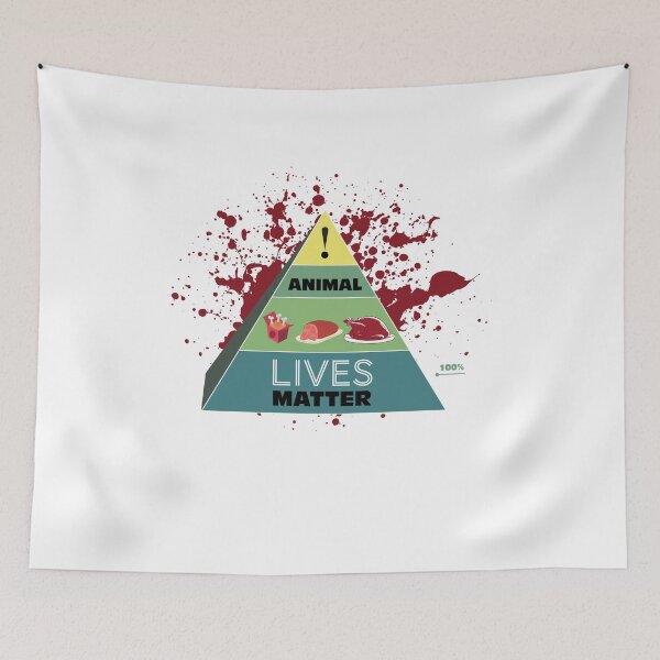 Item preview, Food Pyramid Animal Lives Matter Dietary Guidelines designed and sold by James-Kaft.