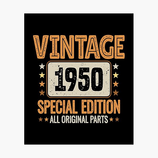 Item preview, 71st Birthday Gift - Vintage 1950 Special Edition All Original Parts Distressed designed and sold by Go-Fun.