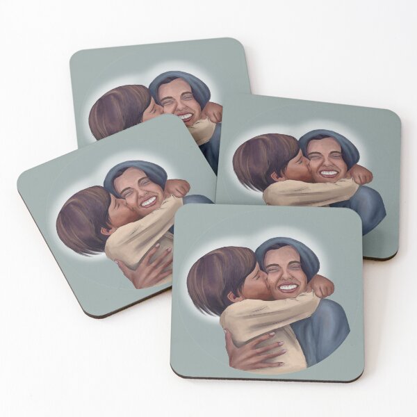 Item preview, Jesus kissing Mary's cheek - Sticker  designed and sold by Simply Striving.