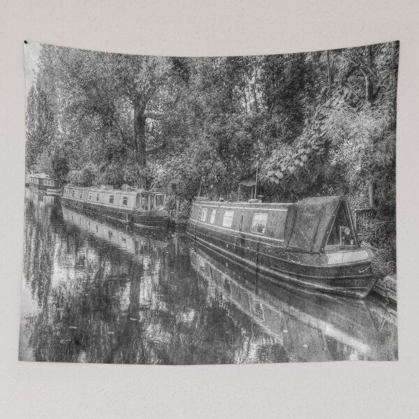 Item preview, Vintage Narrow Boats Little Venice  designed and sold by Londonimages.