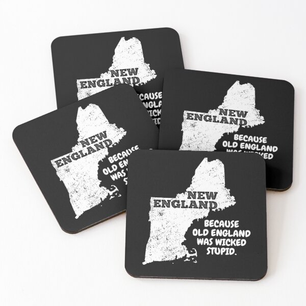Item preview, New England Because Old England Was Wicked Stupid  designed and sold by The Junto Shop.