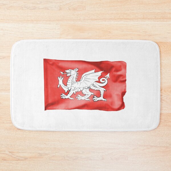Item preview, White Dragon of England Flag designed and sold by sirglennbo.