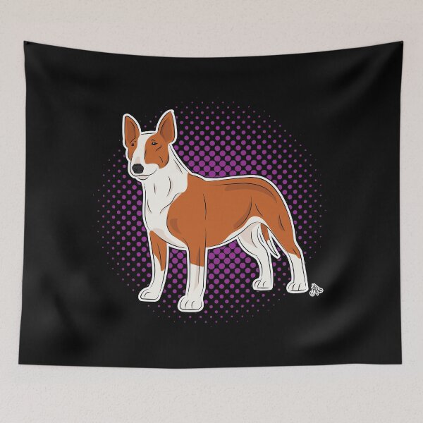 Item preview, Bull Terrier red & white COMIC style designed and sold by LeChienArtistiQ.