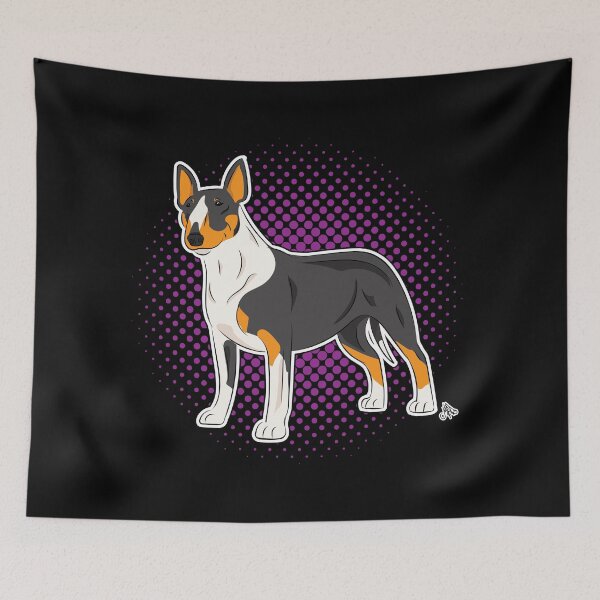 Item preview, Bull Terrier tricolor COMIC style designed and sold by LeChienArtistiQ.
