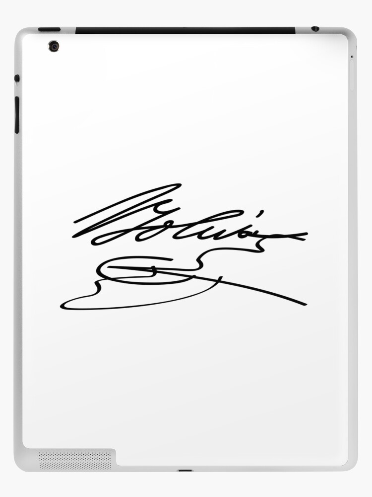 Signature of Simón Bolívar iPad Case & Skin for Sale by PZAndrews