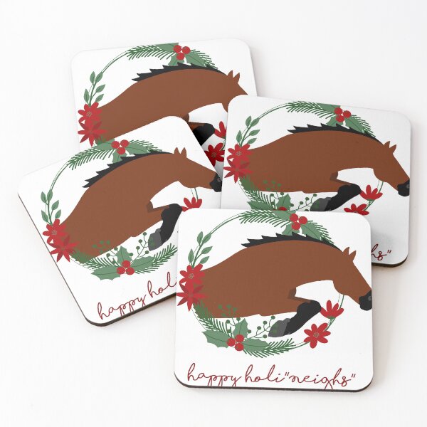 Item preview, Happy HoliNeighs Christmas Jumper Horse designed and sold by HorseFly Ranch.
