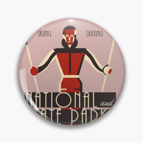 Item preview,  Art deco skiing National State Parks designed and sold by aapshop.
