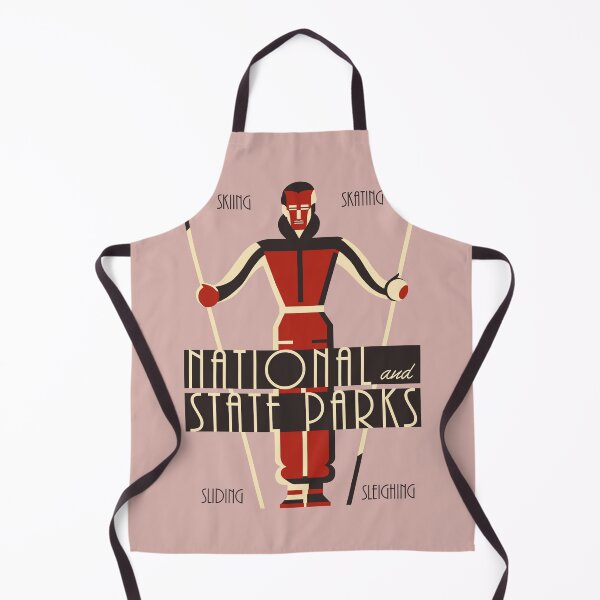 Item preview,  Art deco skiing National State Parks designed and sold by aapshop.