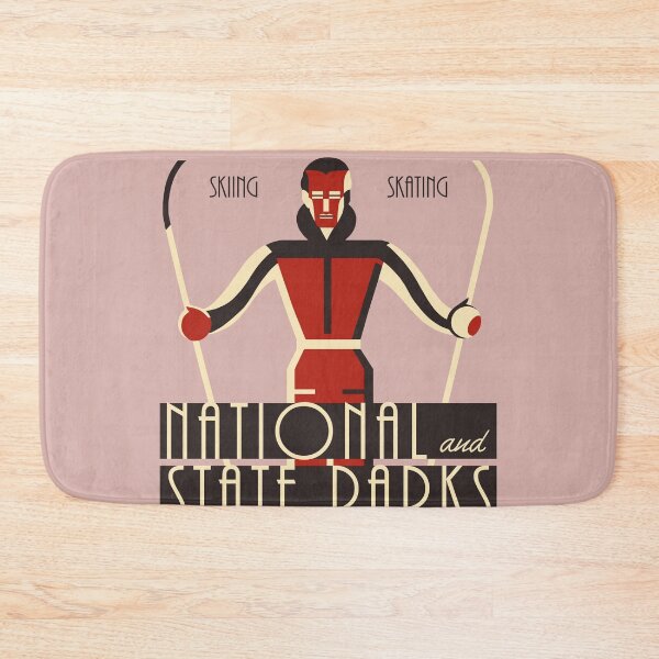 Item preview,  Art deco skiing National State Parks designed and sold by aapshop.