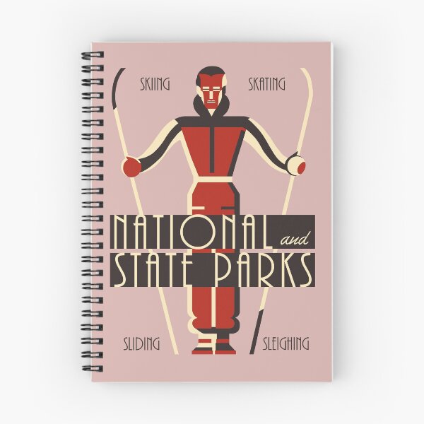 Item preview,  Art deco skiing National State Parks designed and sold by aapshop.