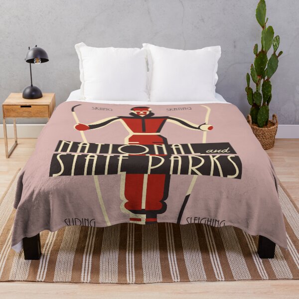 Item preview,  Art deco skiing National State Parks designed and sold by aapshop.